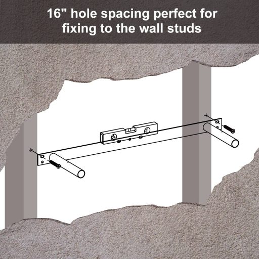 VASAGLE Lebegő Polc, Fali Polc Fotókhoz, Dekorációkhoz, Nappaliba, Konyhába, Előszobába,