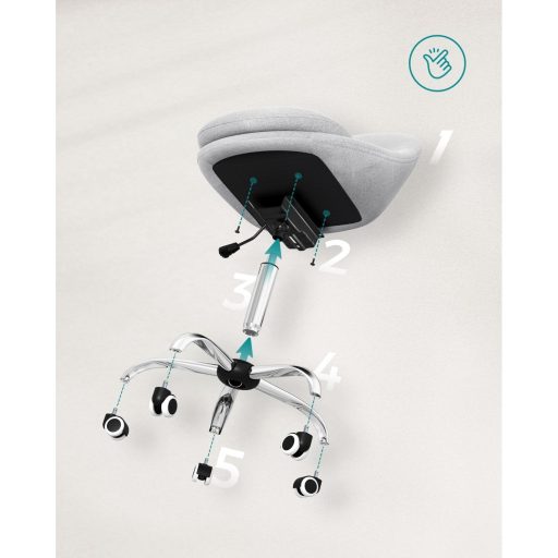 SONGMICS Homeoffice OBG020G01 Forgószék, Íróasztali Szék, Habpárnázás, Magasságban