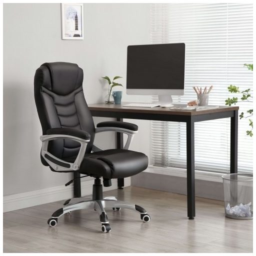 SONGMICS OBG21B - Irodai Szék, Fekete Színben