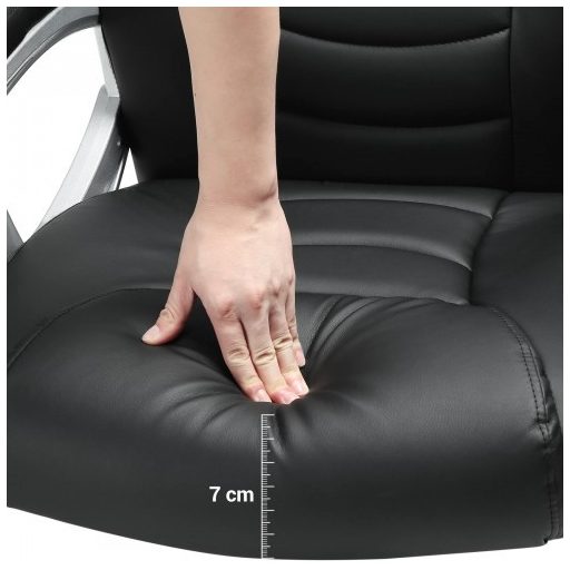 SONGMICS OBG21B - Irodai Szék, Fekete Színben