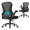 Irodai forgószék, ergonomikus, hálós háttámlával, hintázó, fekete