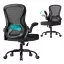 Irodai forgószék, ergonomikus, hálós háttámlával, hintázó, fekete