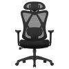 SONGMICS Irodai Szék, Ergonomikus Íróasztali Szék, Számítógépes Szék, Hálós Szék,