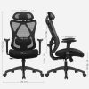 SONGMICS Irodai Szék, Ergonomikus Íróasztali Szék, Számítógépes Szék, Hálós Szék,