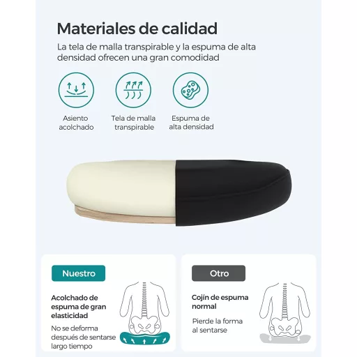 Irodai ergonomikus szék, deréktámasszal és hintázó funkcióval, fekete