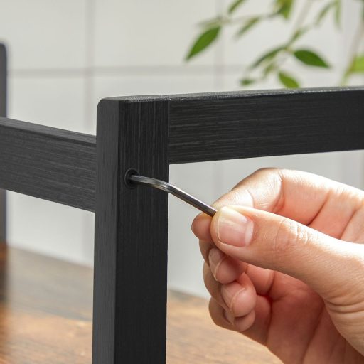 SONGMICS Fűszertartó, 2 szintes pult tároló polc, asztali rendező, bambusz keret, konyhába,