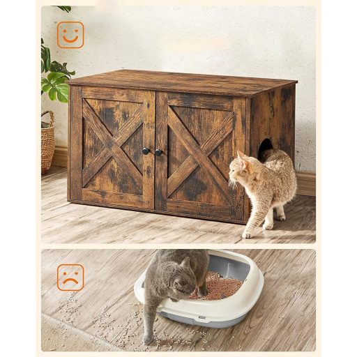 FEANDREA PCL002X01 Macskaalom Tálca Vintage Barna