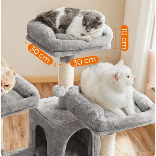 FEANDREA Macskafa, XXL Macskakondó 172 cm, Világosszürke PCT019W01