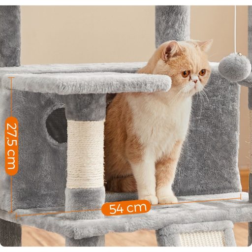 FEANDREA Macskafa, XXL Macskakondó 172 cm, Világosszürke PCT019W01