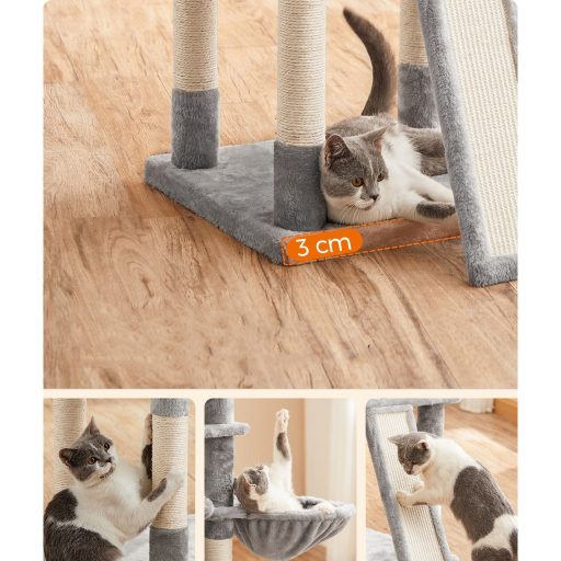 FEANDREA Macskafa, XXL Macskakondó 172 cm, Világosszürke PCT019W01