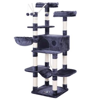 FEANDREA Macskafa, XXL Macskakondó, 164 cm, Füstszürke PCT087G01