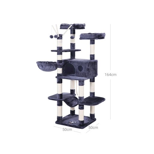 FEANDREA Macskafa, XXL Macskakondó, 164 cm, Füstszürke PCT087G01