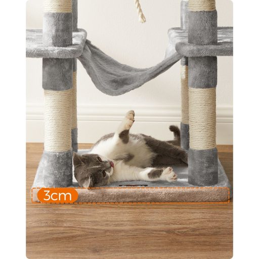 FEANDREA Macskafa, XXL Macskakondó, 164 cm, Világosszürke PCT087W01