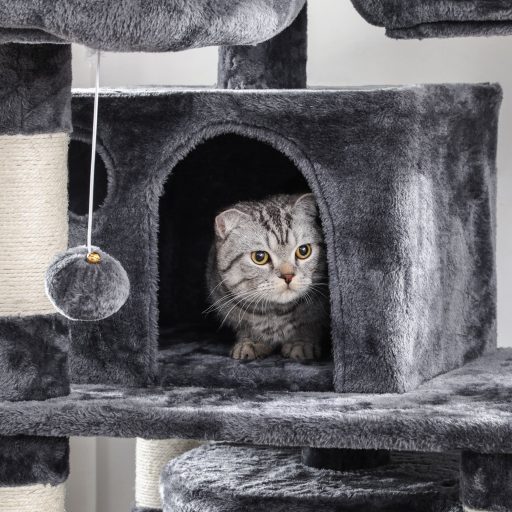 FEANDREA Macskafa, Nagy Macskatorony, 170 cm, Füstszürke PCT18GYZ