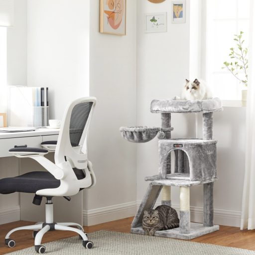 FEANDREA Macskafa, Macskatorony, Szélesített Fekhely Nagy Macskáknak, Világosszürke PCT51W