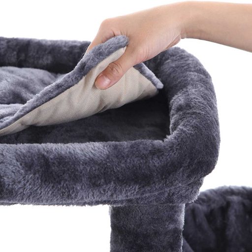 FEANDREA Macskafa, Macskakondó, Tevékenységi Központ, 120 cm, Világosszürke PCT80W