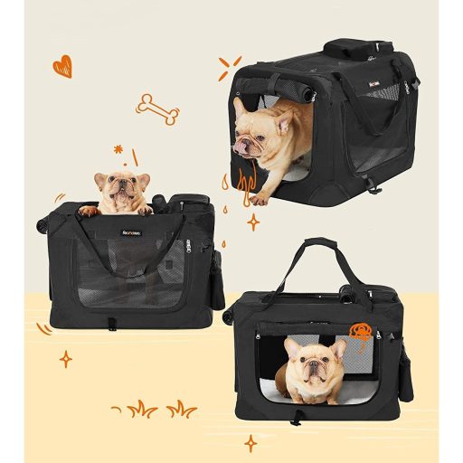 FEANDREA Hordozható Kisállat Táska, Összecsukható Szövet Kisállat Hordozó, M Méretű