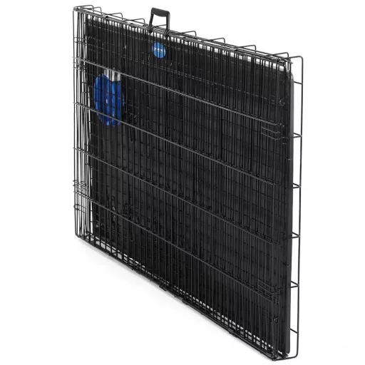 FEANDREA Kutya Ketrec, Összecsukható, 122 cm Hosszú, 2 Ajtós, XXL, Fekete PPD48H
