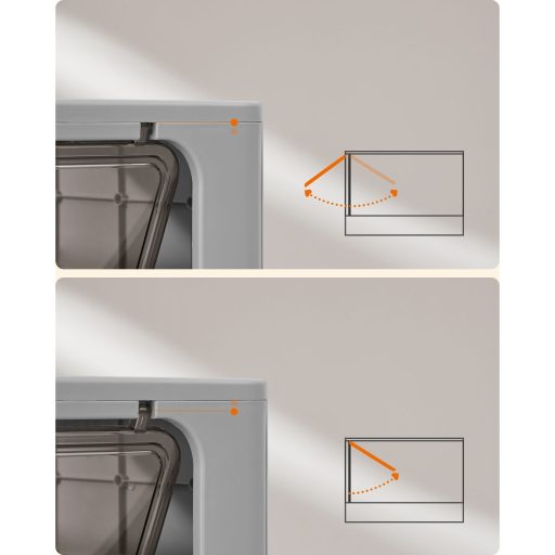 Feandrea Rejtett Macskaalom Doboz, Macskaalom Tálca Fedéllel, Kihúzható Tálca, Lapát, Kefe,