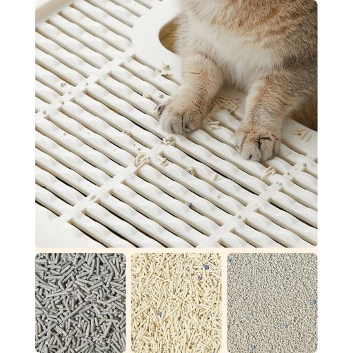 Feandrea Zárt Macskaalom Doboz, Macskatoalett Ház, Kivehető Tálca, Lapát, Kefe, Nagy Macskák