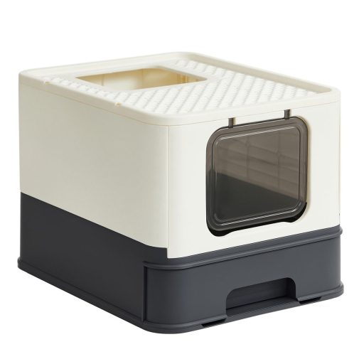 Feandrea Zárt Macskaalom Doboz, Macskatoalett Ház, Kivehető Tálca, Lapát, Kefe, Nagy Macskák