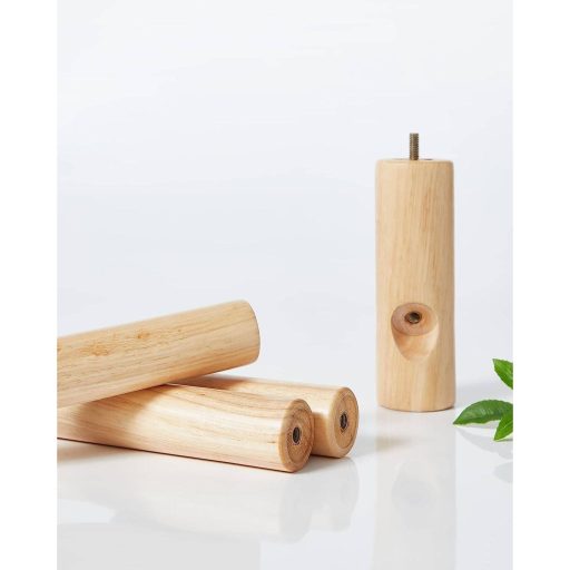 VASAGLE Álló Ruhafogas, Tömörfa Ruhafogas, Fa Alakú Ruhafogas 8 Akasztóval, 3 Magassági