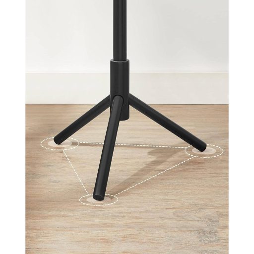 VASAGLE Álló Ruhafogas, Tömörfa Ruhafogas, Fa Alakú Ruhafogas 8 Akasztóval, 3 Magassági