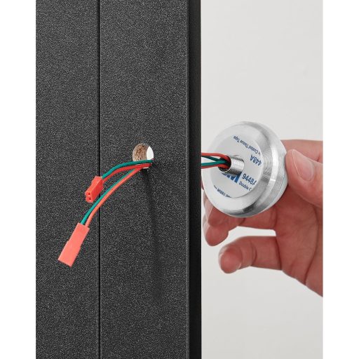 VASAGLE Fésülködőasztal, állítható fényerejű LED világítással, sminkasztal tükörrel, 2