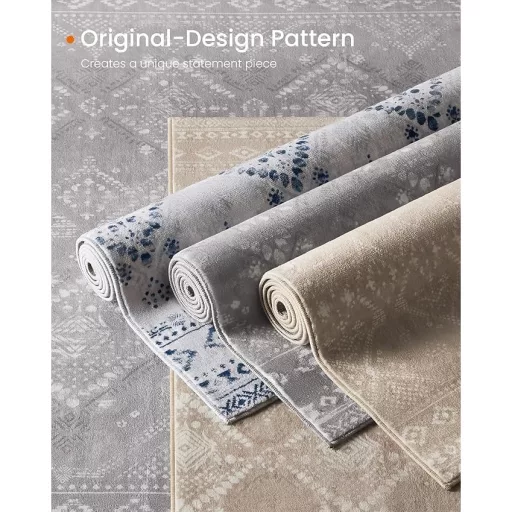 SONGMICS HOME szőnyeg, 2x3 láb méretű szőnyeg hálószobába, csúszásmentes szőnyeg,